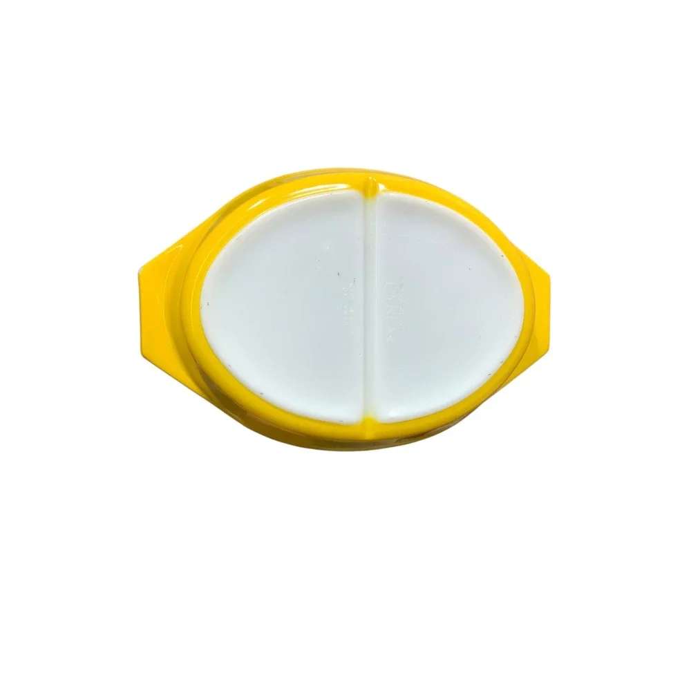 Vintage Pyrex Daisy Sunflower Divided Casserole Dish 1.5‎ Qt Yellow with Lid 063